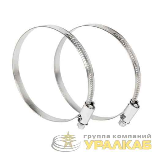 Хомут стальной червячный 60-80 (Россия) Rexant 
