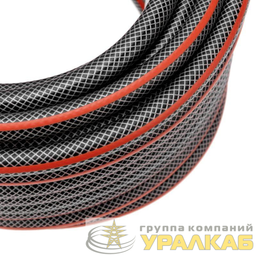 Шланг поливочный ПВХ 3-х слойный 1/2дюйма 25м Стандарт ЧЕТЫРЕ СЕЗОНА 
