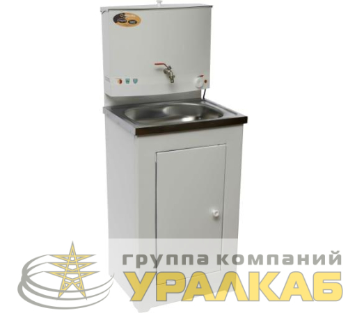 Умывальник дачный ЛЮКС с подогревом нерж. мойка бел. Вихрь 