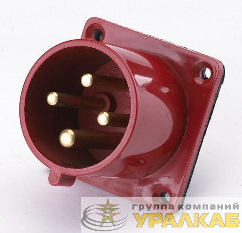 Вилка щитовая 624 32А 3P+PE 380В IP44 ВЩ-102 DEKraft 