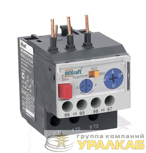 Реле тепловое РТ-03 11.0-15.0А для контакторов 09-18А DEKraft 