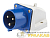Вилка стационарная 523 32А 2P+PE 220В IP44 ВС-102 DEKraft 