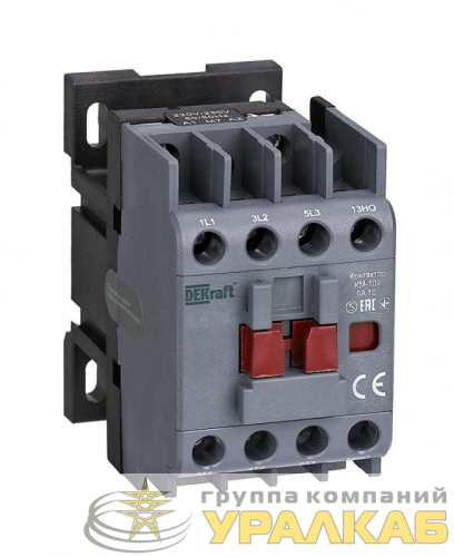 Контактор КМ-102 9А кат. 110В AC 1НО AC-3 AC-4 DEKraft 