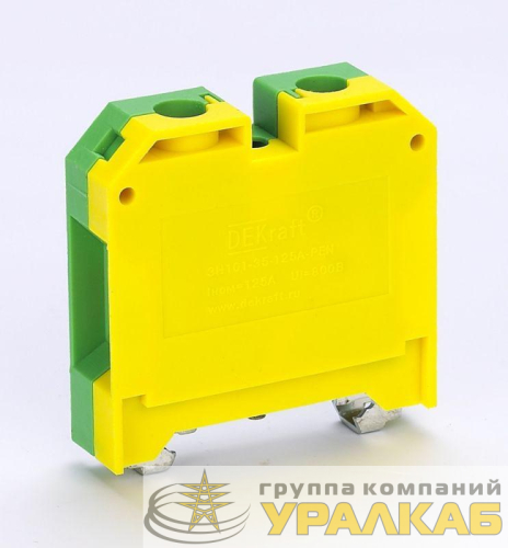 Зажим наборный заземляющий ЗН-101 125А 35кв.мм DEKraft 