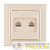 Розетка компьютерная 2-м СП Минск RJ45 беж. EKF 