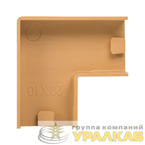 Поворот на 90град. 20х10 под свет. дерево Plast PROxima (уп.4шт) EKF 
