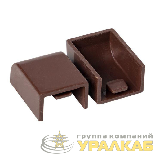 Заглушка 15х10 под темн. дерево Plast PROxima (уп.4шт) EKF 