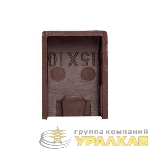 Заглушка 15х10 под темн. дерево Plast PROxima (уп.4шт) EKF 