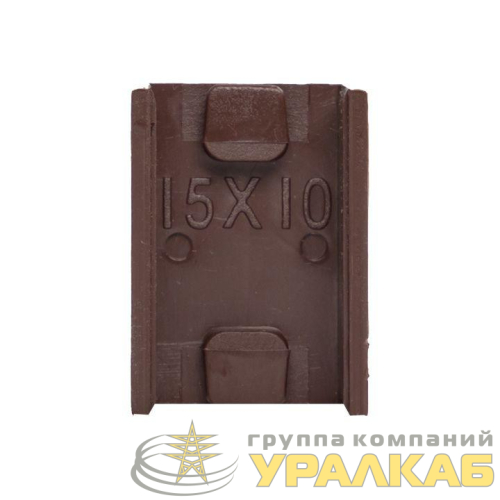Соединитель 15х10 под темн. дерево Plast PROxima (уп.4шт) EKF 