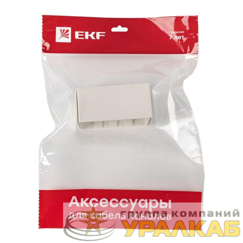 Соединитель 100х60 бел. Plast PROxima (уп.2шт) EKF 