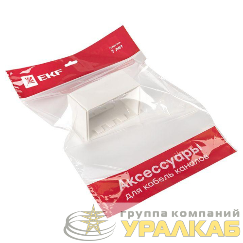 Соединитель 100х60 бел. Plast PROxima (уп.2шт) EKF 