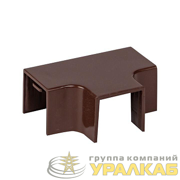 Угол T-образный 16х16 под темн. дерево Plast PROxima (уп.4шт) EKF 