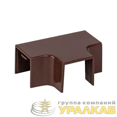 Угол T-образный 16х16 под темн. дерево Plast PROxima (уп.4шт) EKF 