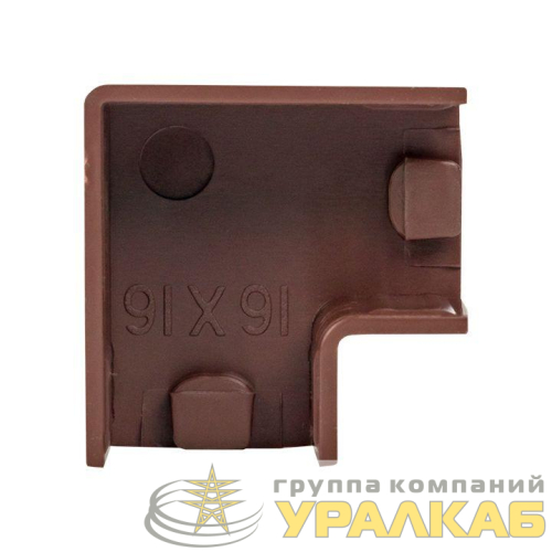 Поворот на 90град. 16х16 под темн. дерево Plast PROxima (уп.4шт) EKF 