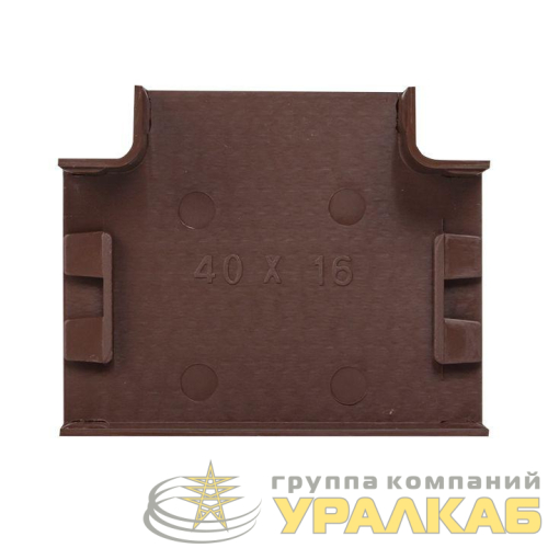 Угол T-образный 40х16 под темн. дерево Plast PROxima (уп.4шт) EKF 
