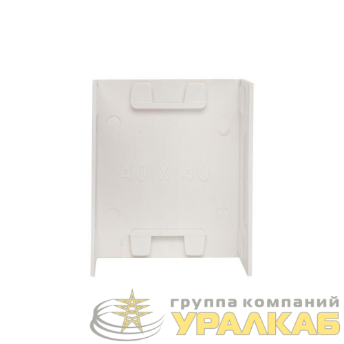 Соединитель 40х40 бел. Plast PROxima (уп.4шт) EKF 
