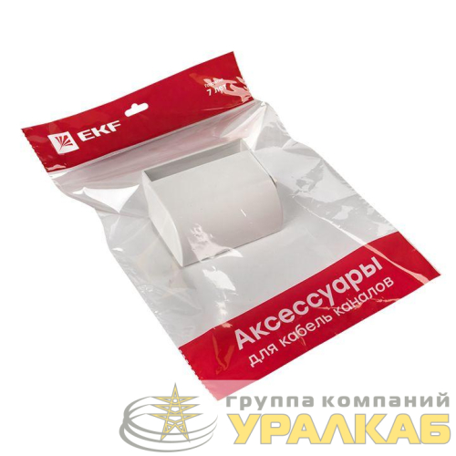 Заглушка 100х40 бел. Plast PROxima (уп.2шт) EKF 