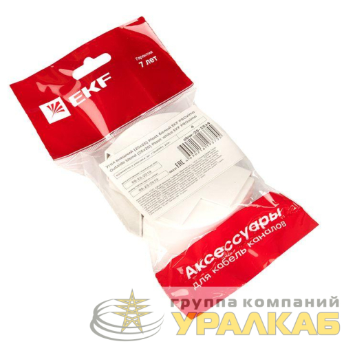Угол внешний 25х25 бел. Plast PROxima (уп.4шт) EKF 