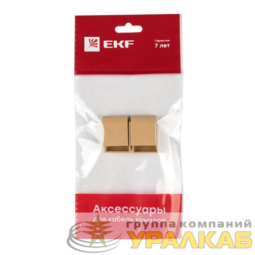 Заглушка 20х10 под свет. дерево Plast PROxima (уп.4шт) EKF 