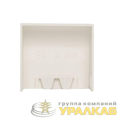 Заглушка 40х16 бел. Plast PROxima (уп.4шт) EKF 