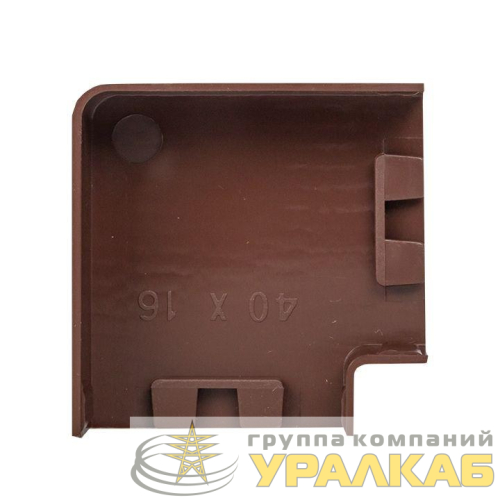 Поворот на 90град. 40х16 под темн. дерево Plast PROxima (уп.4шт) EKF 
