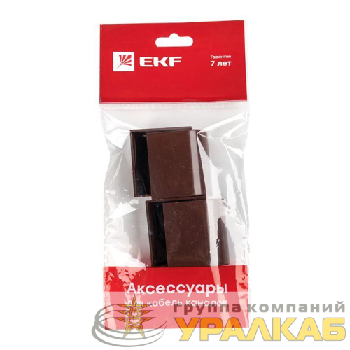 Заглушка 40х16 под темн. дерево Plast PROxima (уп.4шт) EKF 