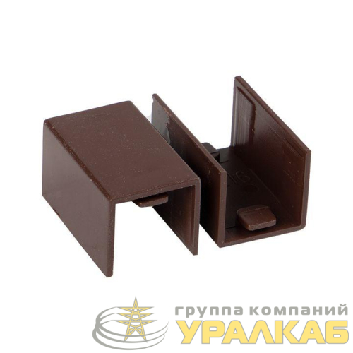 Соединитель 16х16 под темн. дерево Plast PROxima (уп.4шт) EKF 
