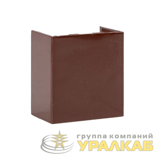 Соединитель 40х25 под темн. дерево Plast PROxima (уп.4шт) EKF 