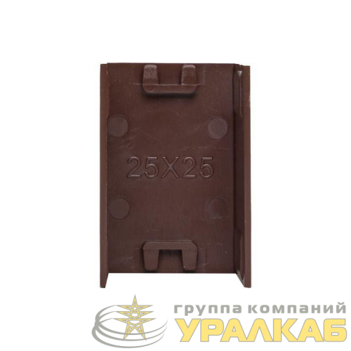 Соединитель 25х25 под темн. дерево Plast PROxima (уп.4шт) EKF 