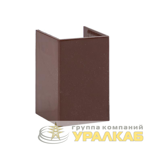 Соединитель 25х25 под темн. дерево Plast PROxima (уп.4шт) EKF 