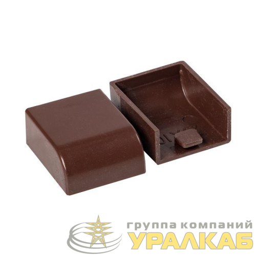 Заглушка 20х10 под темн. дерево Plast PROxima (уп.4шт) EKF 