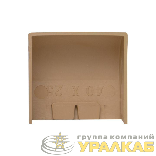 Заглушка 40х25 под свет. дерево Plast PROxima (уп.4шт) EKF 