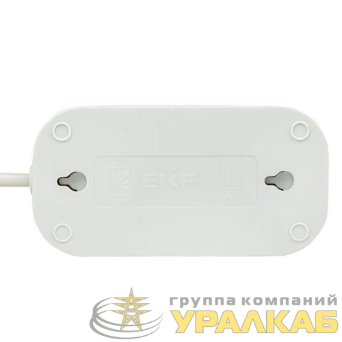 Удлинитель 2х3м без заземл. 10А IP20 Эксперт 2.2кВт ПВС 2х0.75 PROxima EKF 