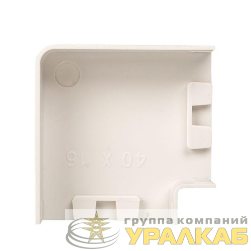 Поворот на 90град. 40х16 бел. Plast PROxima (уп.4шт) EKF 