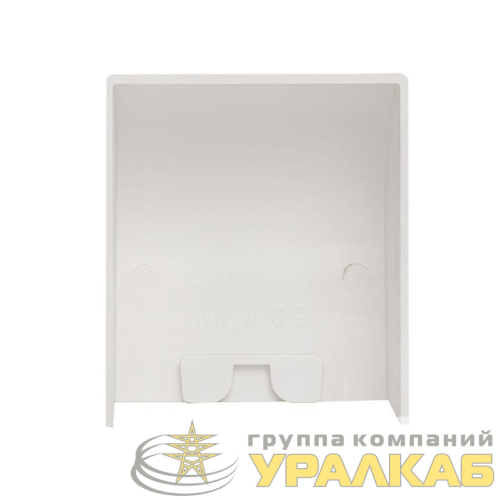 Заглушка 60х40 бел. Plast PROxima (уп.4шт) EKF 