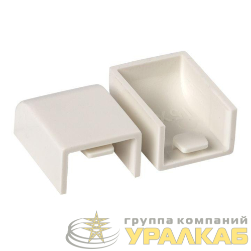Заглушка 15х10 бел. Plast PROxima (уп.4шт) EKF 
