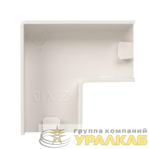 Поворот на 90град. 20х10 бел. Plast PROxima (уп.4шт) EKF 