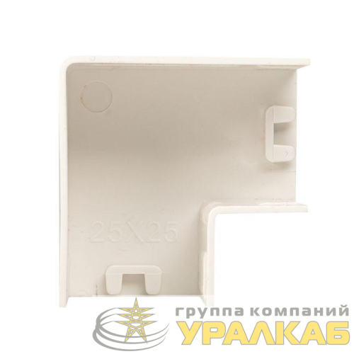 Поворот на 90град. 25х25 бел. Plast PROxima (уп.4шт) EKF 