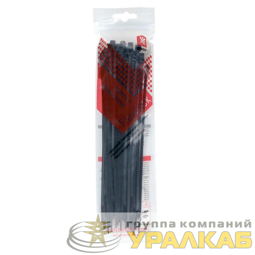 Хомут P6.6 3.6x200 FlexLock стандартный черн. (уп.50шт) PROxima EKF 