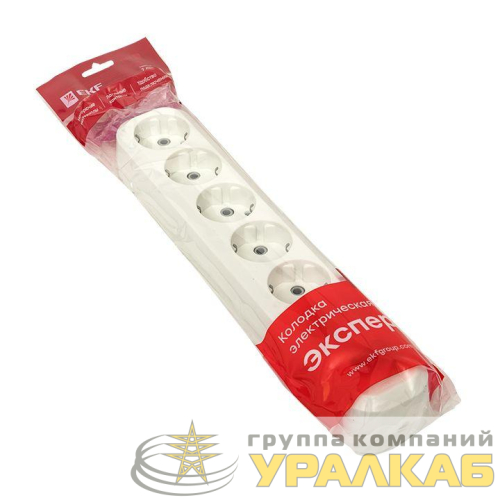 Колодка удлинителя 6-м с заземл. 16А Эксперт 3.5кВт с выкл. PROxima EKF 