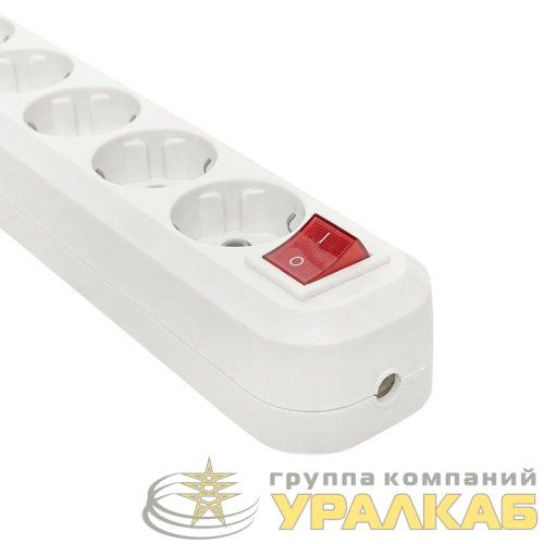 Колодка удлинителя 6-м с заземл. 16А Эксперт 3.5кВт с выкл. PROxima EKF 