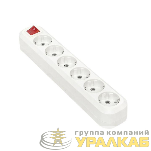 Колодка удлинителя 6-м с заземл. 16А Эксперт 3.5кВт с выкл. PROxima EKF 