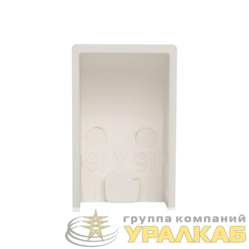 Заглушка 16х16 бел. Plast PROxima (уп.4шт) EKF 