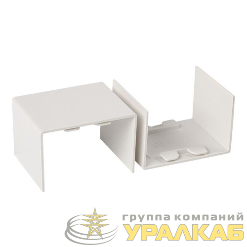 Соединитель на стык 60х40 бел. Plast PROxima (уп.4шт) EKF 