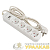 Удлинитель 4х5м 16А IP20 Эксперт 3.5кВт 2хUSB 2.1А ПВС 3х1 PROxima EKF 