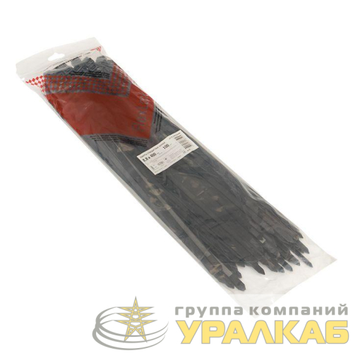 Хомут P6.6 4.8х400 FlexLock стандартный черн. (уп.100шт) PROxima EKF 