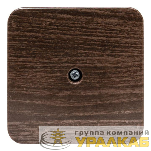 Коробка разветвительная КМР-030-030кг 75х75х26 с клеммником темн. дерево EKF 
