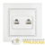Розетка компьютерная + телефонная 2-м СП Минск RJ45 + Phone бел. Basic EKF Розетка компьютерная + телефонная 2-м СП Минск RJ45 + Phone бел. Basic EKF
