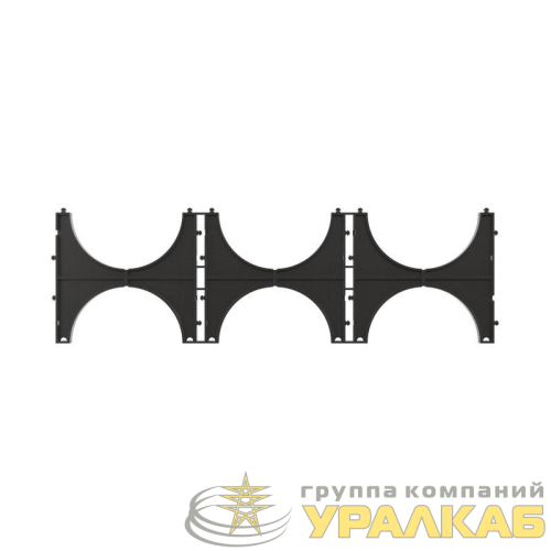 Кластер тройной для двустен. труб d110мм DKC 