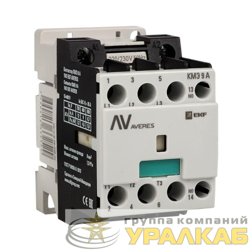Контактор КМЭ 9А кат. 400В AC 1НО AVERES EKF 